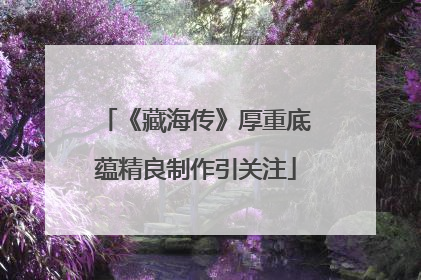 《藏海传》厚重底蕴精良制作引关注