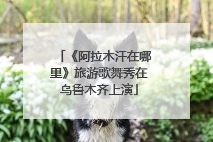 《阿拉木汗在哪里》旅游歌舞秀在乌鲁木齐上演