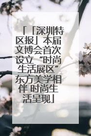 「深圳特区报」本届文博会首次设立“时尚生活展区”东方美学相伴 时尚生活呈现