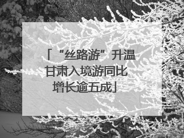 “丝路游”升温 甘肃入境游同比增长逾五成
