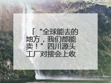 “全球能去的地方，我们都能卖！”四川源头工厂对接会上收获海量意向