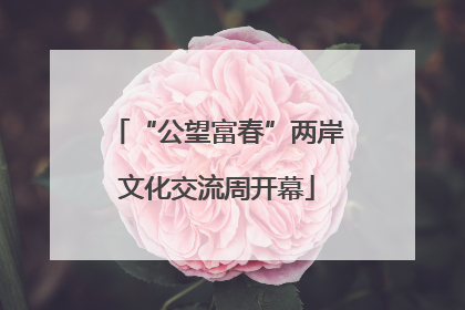 “公望富春”两岸文化交流周开幕