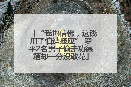 “我也信佛，这钱用了怕遭报应” 罗平2名男子偷走功德箱却一分没敢花