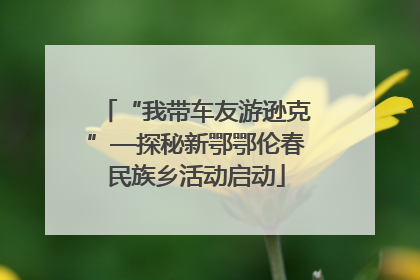 “我带车友游逊克”—探秘新鄂鄂伦春民族乡活动启动