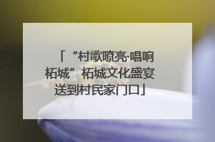 “村歌嘹亮·唱响柘城”柘城文化盛宴送到村民家门口