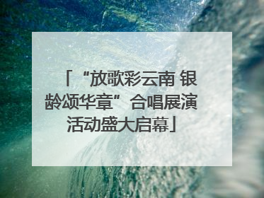 “放歌彩云南 银龄颂华章”合唱展演活动盛大启幕