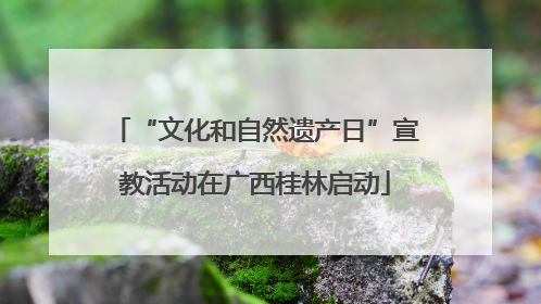 “文化和自然遗产日”宣教活动在广西桂林启动