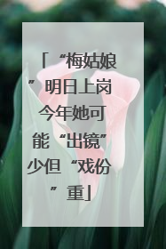 “梅姑娘”明日上岗 今年她可能“出镜”少但“戏份”重