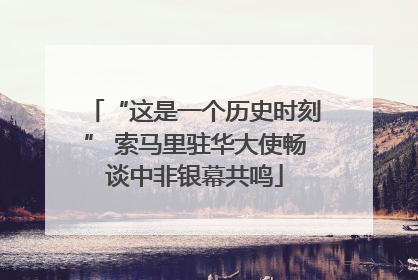 “这是一个历史时刻” 索马里驻华大使畅谈中非银幕共鸣