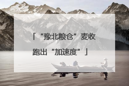 “豫北粮仓”麦收跑出“加速度”