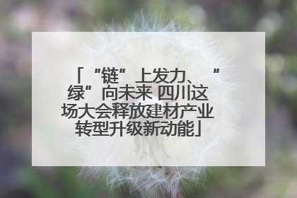 “链”上发力、“绿”向未来 四川这场大会释放建材产业转型升级新动能