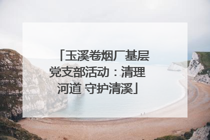 玉溪卷烟厂基层党支部活动：清理河道 守护清溪