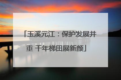 玉溪元江：保护发展并重 千年梯田展新颜