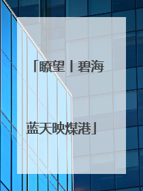 瞭望丨碧海蓝天映煤港