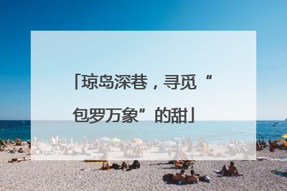 琼岛深巷，寻觅“包罗万象”的甜