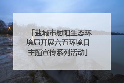盐城市射阳生态环境局开展六五环境日主题宣传系列活动
