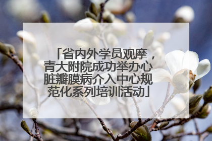 省内外学员观摩，青大附院成功举办心脏瓣膜病介入中心规范化系列培训活动