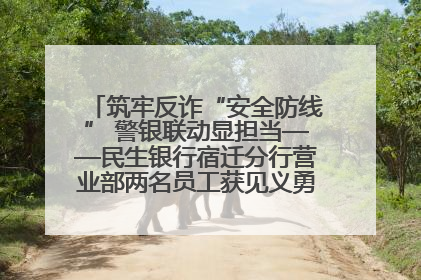 筑牢反诈“安全防线” 警银联动显担当——民生银行宿迁分行营业部两名员工获见义勇为基金会表彰