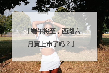 端午将至，西湖六月黄上市了吗？