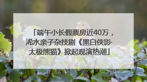 端午小长假票房近40万，浠水亲子杂技剧《黑白侠影·太极熊猫》掀起观演热潮