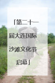 第二十一届大连国际沙滩文化节启幕