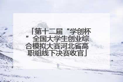 第十二届“学创杯”全国大学生创业综合模拟大赛河北省高职组线下决赛收官