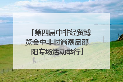 第四届中非经贸博览会中非时尚潮品邵阳专场活动举行