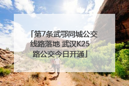 第7条武鄂同城公交线路落地 武汉K25路公交今日开通