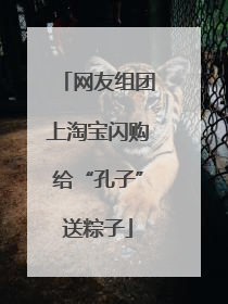 网友组团上淘宝闪购给“孔子”送粽子