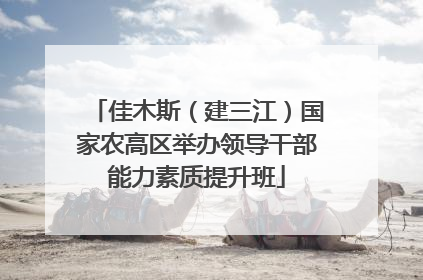 佳木斯（建三江）国家农高区举办领导干部能力素质提升班