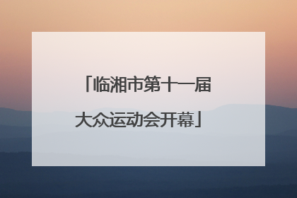 临湘市第十一届大众运动会开幕
