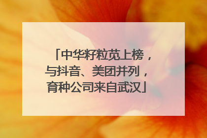 中华籽粒苋上榜，与抖音、美团并列，育种公司来自武汉