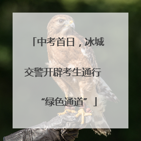 中考首日，冰城交警开辟考生通行“绿色通道”