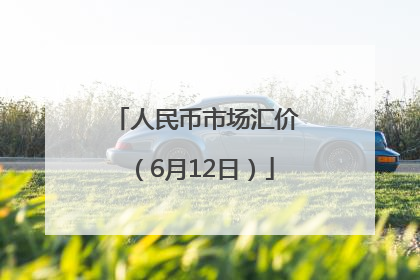 人民币市场汇价（6月12日）