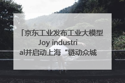 京东工业发布工业大模型Joy industrial并启动上海“链动众城 万亿降本”计划