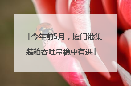 今年前5月，厦门港集装箱吞吐量稳中有进