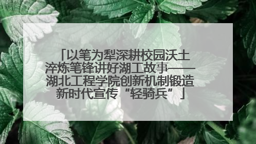 以笔为犁深耕校园沃土 淬炼笔锋讲好湖工故事——湖北工程学院创新机制锻造新时代宣传“轻骑兵”