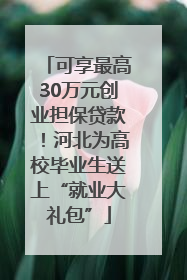 可享最高30万元创业担保贷款！河北为高校毕业生送上“就业大礼包”