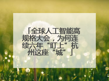 全球人工智能高规格大会，为何连续六年“盯上”杭州这座“城”