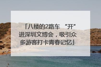 八楼的2路车 “开” 进深圳文博会，吸引众多游客打卡青春记忆