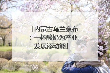 内蒙古乌兰察布：一杯酸奶为产业发展添动能