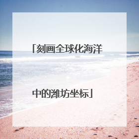 刻画全球化海洋中的潍坊坐标