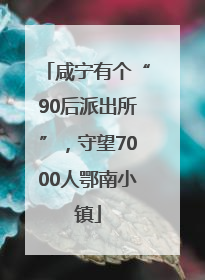 咸宁有个“90后派出所”，守望7000人鄂南小镇