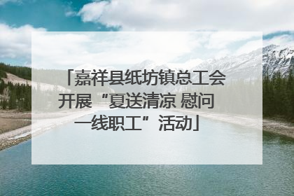 嘉祥县纸坊镇总工会开展“夏送清凉 慰问一线职工”活动