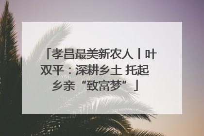 孝昌最美新农人丨叶双平：深耕乡土 托起乡亲“致富梦”