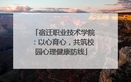 宿迁职业技术学院：以心育心，共筑校园心理健康防线