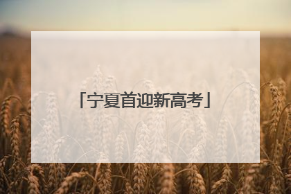 宁夏首迎新高考