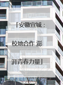 安徽宣城：校地合作 澎湃青春力量