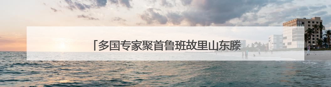 多国专家聚首鲁班故里山东滕州 共话工匠精神传承发展