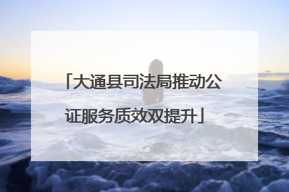 大通县司法局推动公证服务质效双提升
